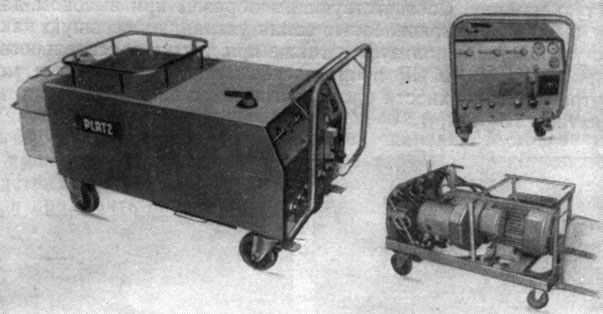 Рис. 140. Агрегат типа MAXJV, предназначенный для мойки и санитарной обработки (фирма Платц, ФРГ)